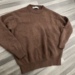 Zara 100% Cashmere Brown Sweater